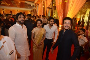Akkineni Family at Nimmagadda Prasad Daughter Wedding